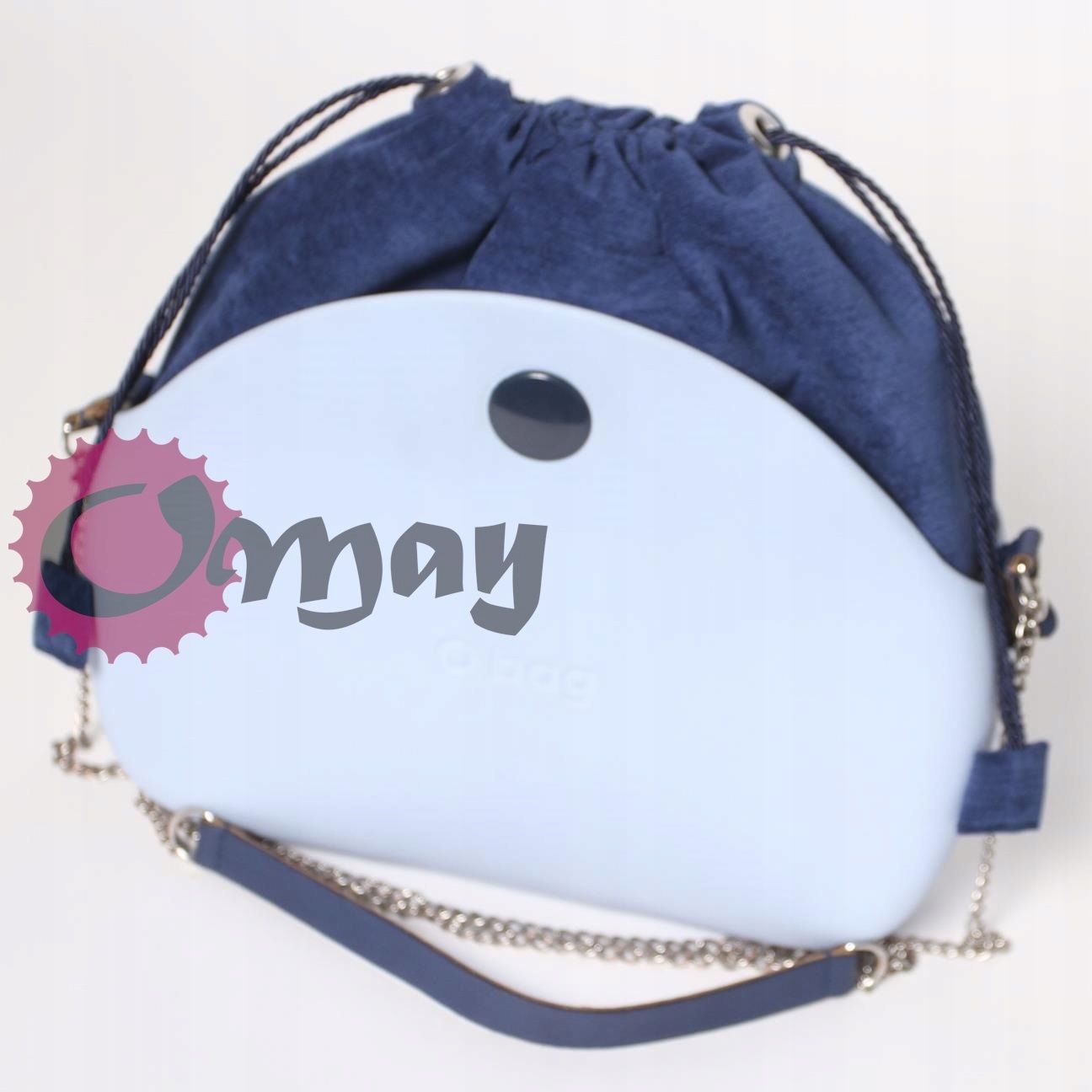 organizer OBAG MOON LIGHT worek elegancki welur granat atrament OMAY