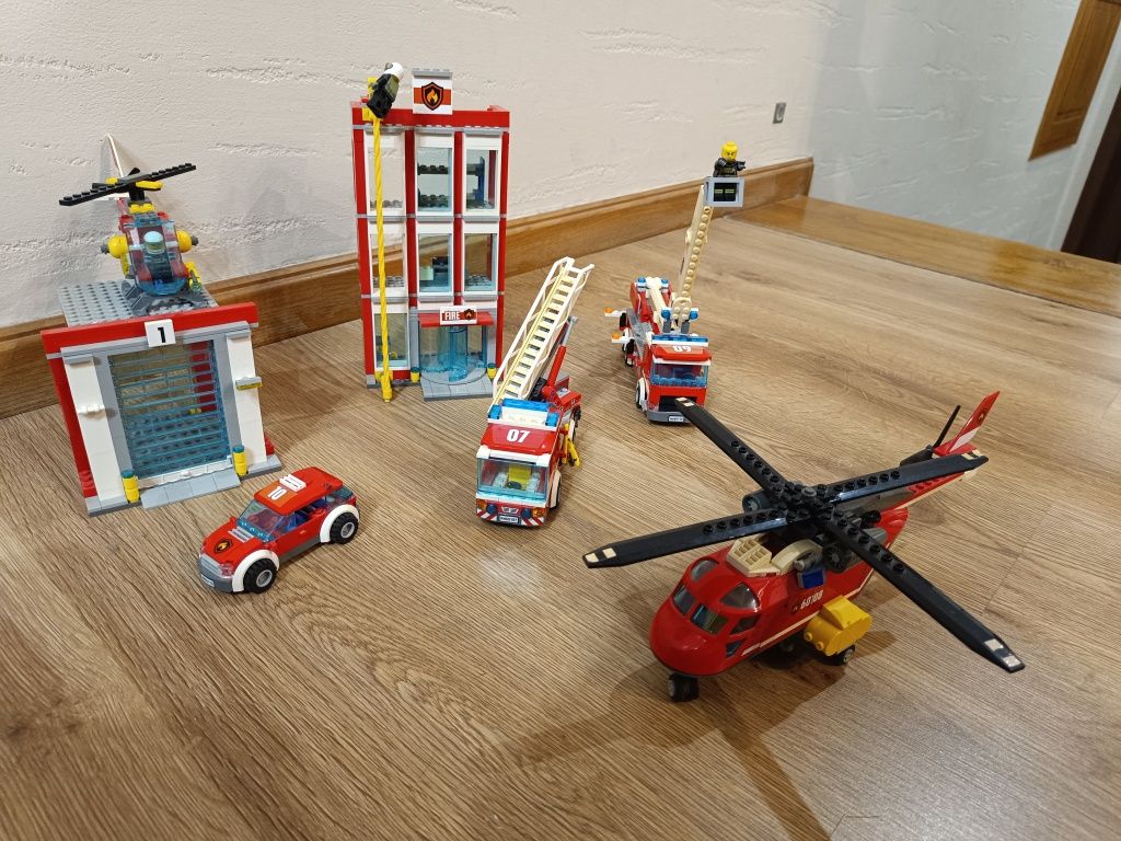 LEGO straż pożarna i remiza