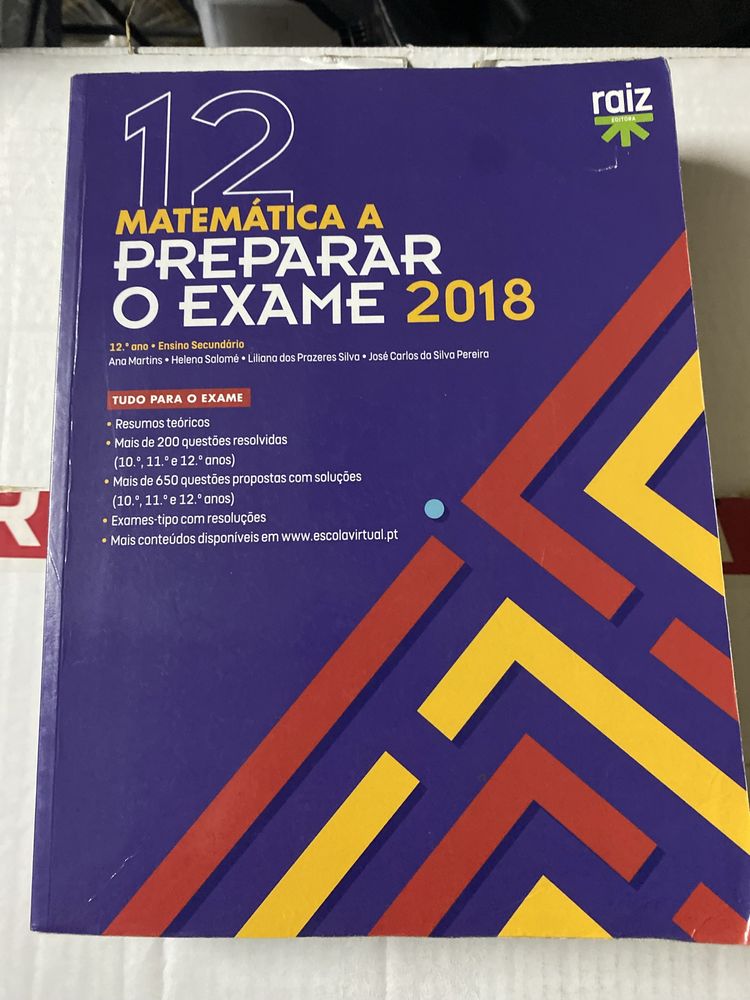 Livro de exames Matemática A preparar o exame 2018