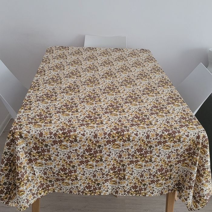 Obrus 100% len eko produkt polski, nowy vintage