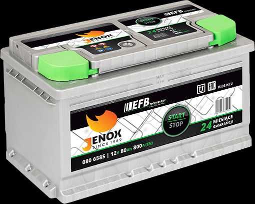 Akumulator Jenox EFB START-STOP 80 Ah 800A P+