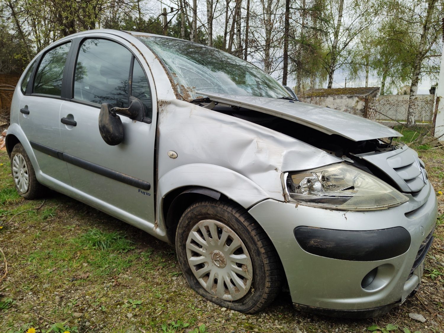 uszkodzony blacharsko CITROEN C3 FURIO sprawny mechanicznie 121 tys km