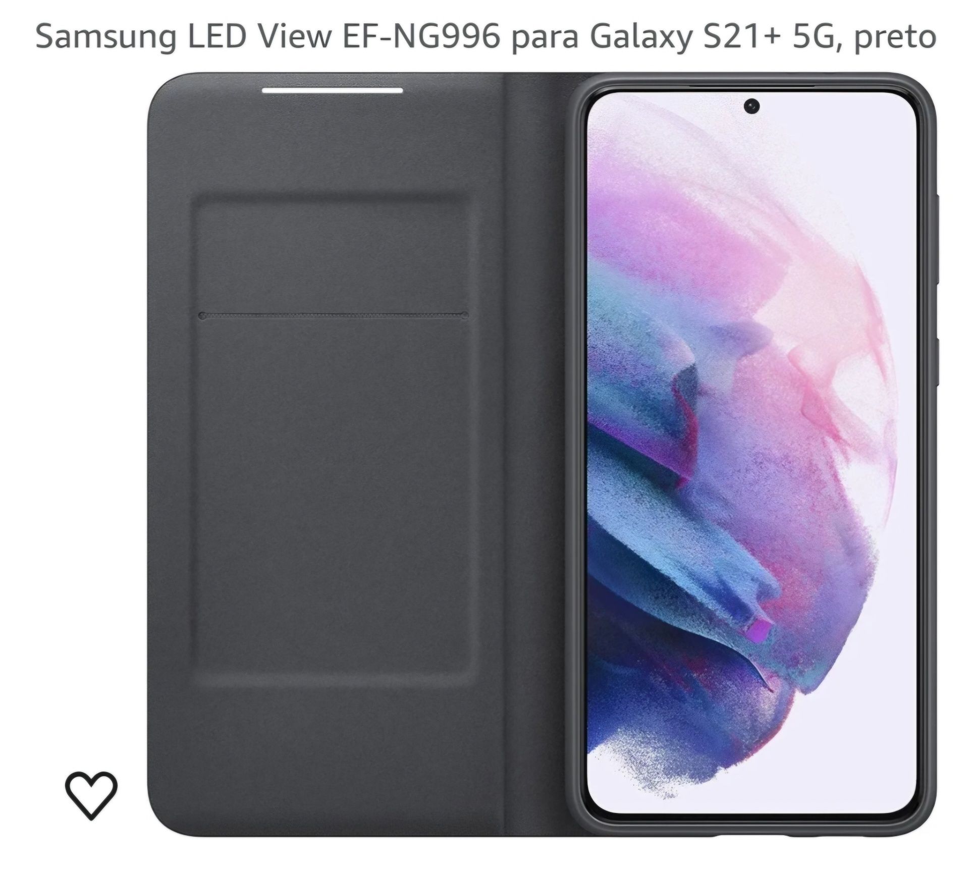 Capa Samsung S21 + (capa original led)