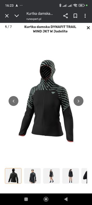 Kurtka damska DYNAFIT TRAIL WIND JKT W Jadelite Rozm. S