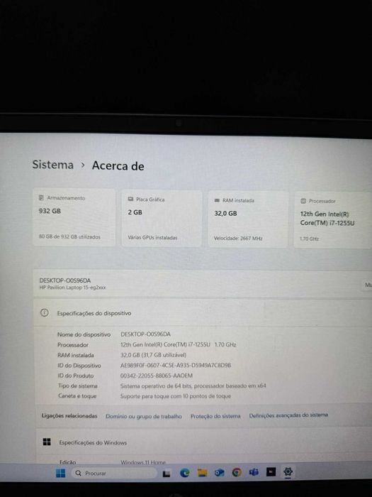 Portátil HP Pavilion Laptop 15