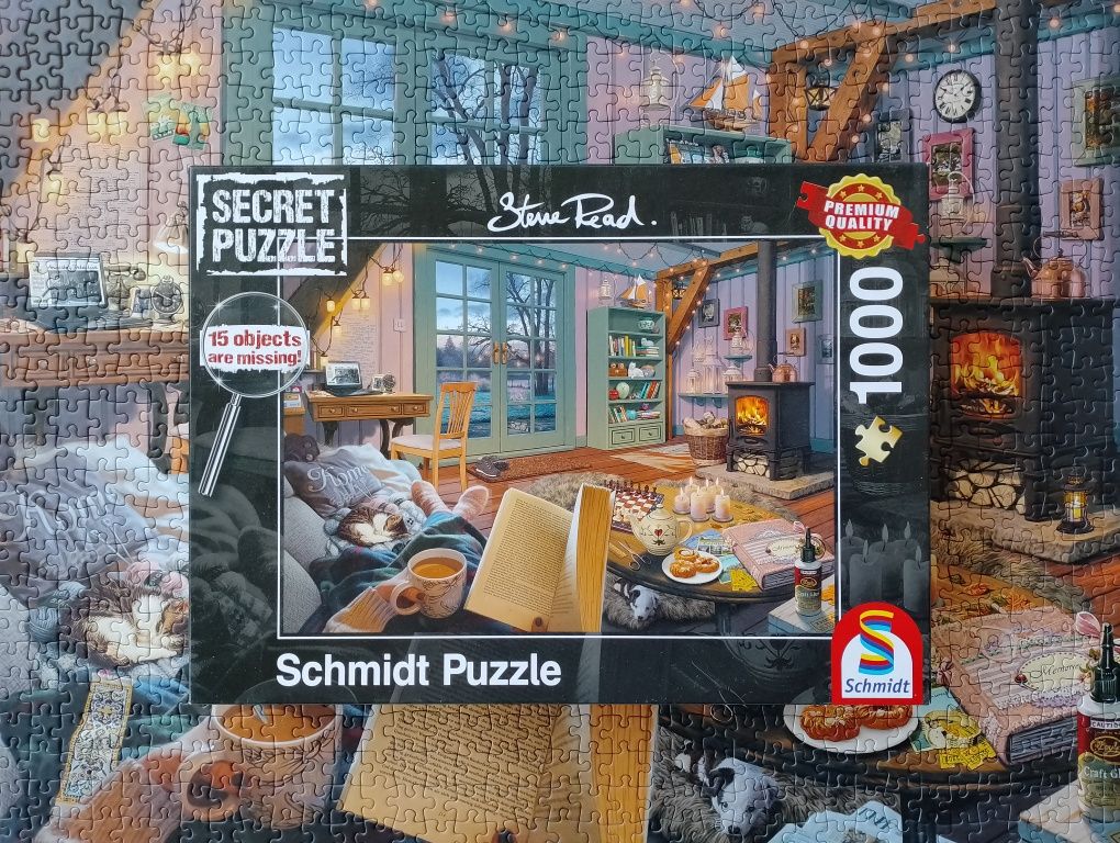 Puzzle Secret 1000 kompletne Schmidt pokój relaksujące