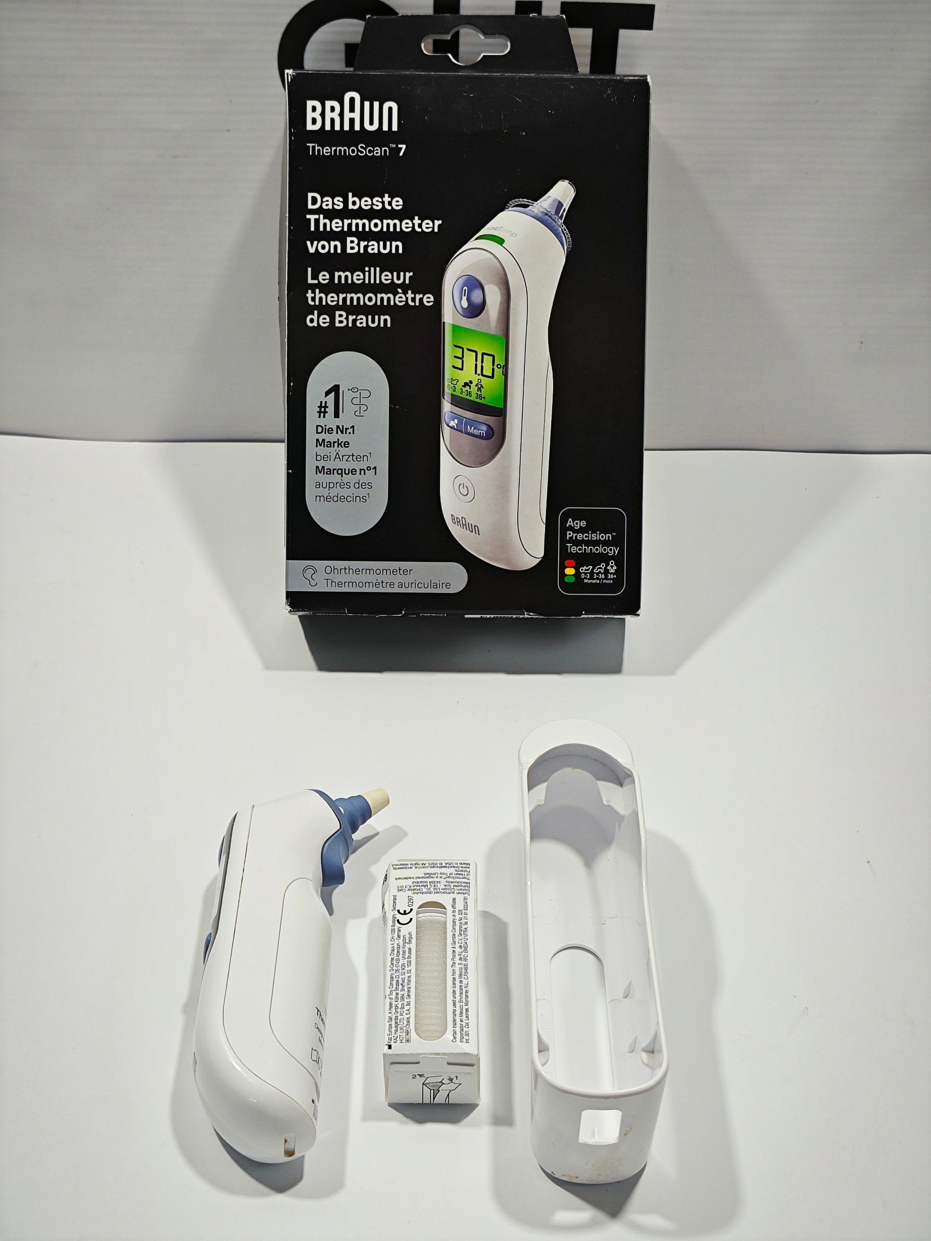 Termometr Douszny Braun Irt6520 Thermoscan 7 + 21 Kapturków