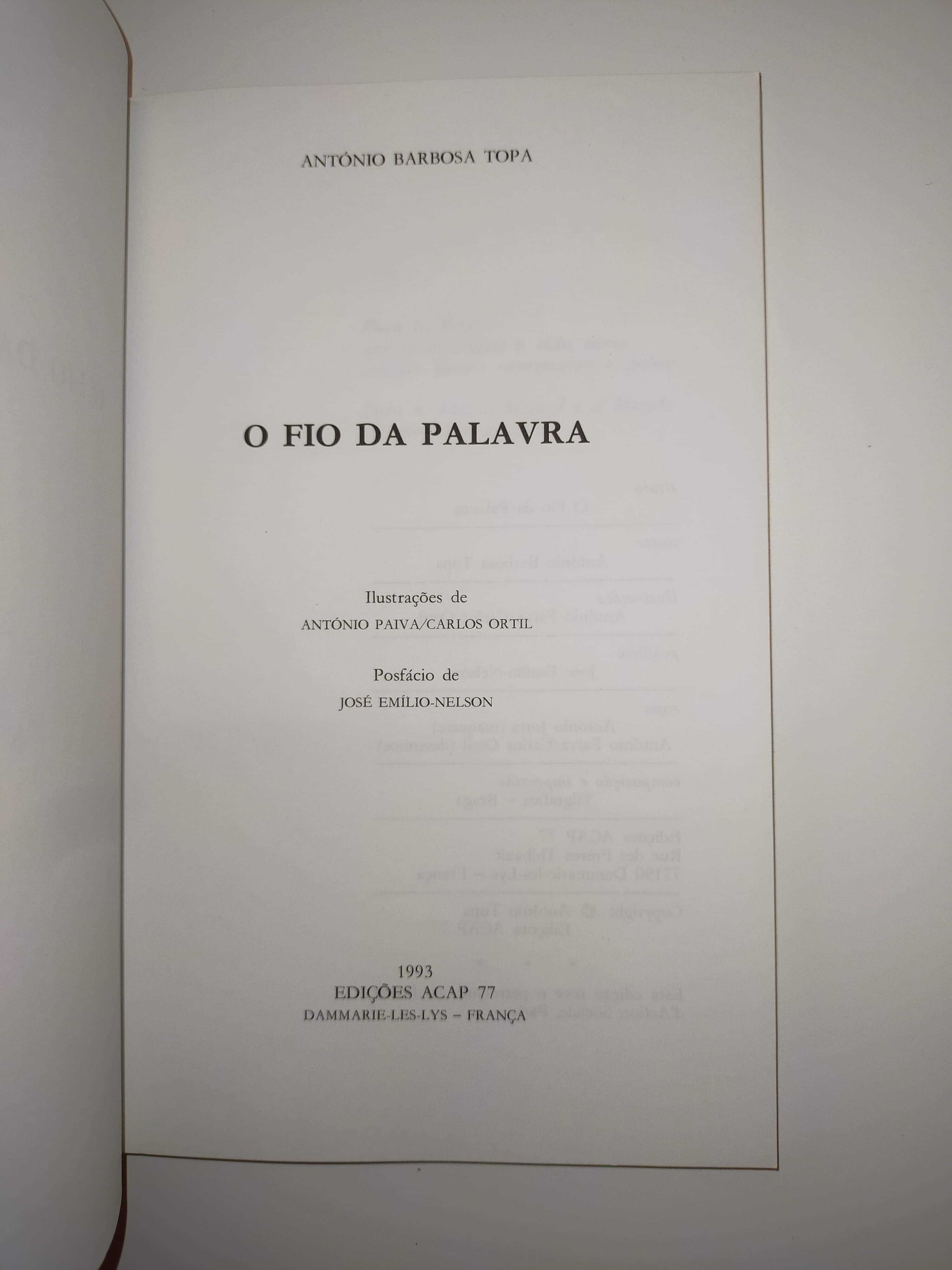 O fio da palavra, de António Barbosa Topa