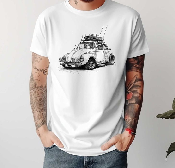 koszulka z nadrukiem vw garbus, koszulka z nadrukiem volkswagen garbus