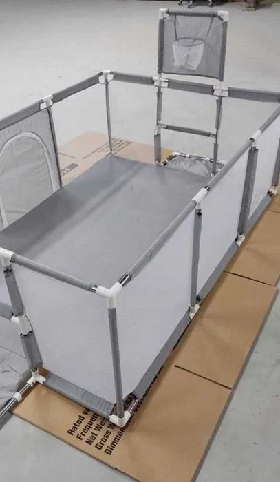 Дитячий ігровий манеж з кошиком та воротами сухий басейн великий