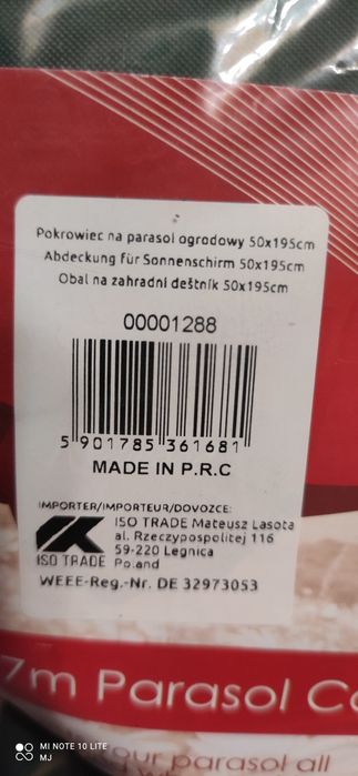 Pokrowiec na parasol ogrodowy