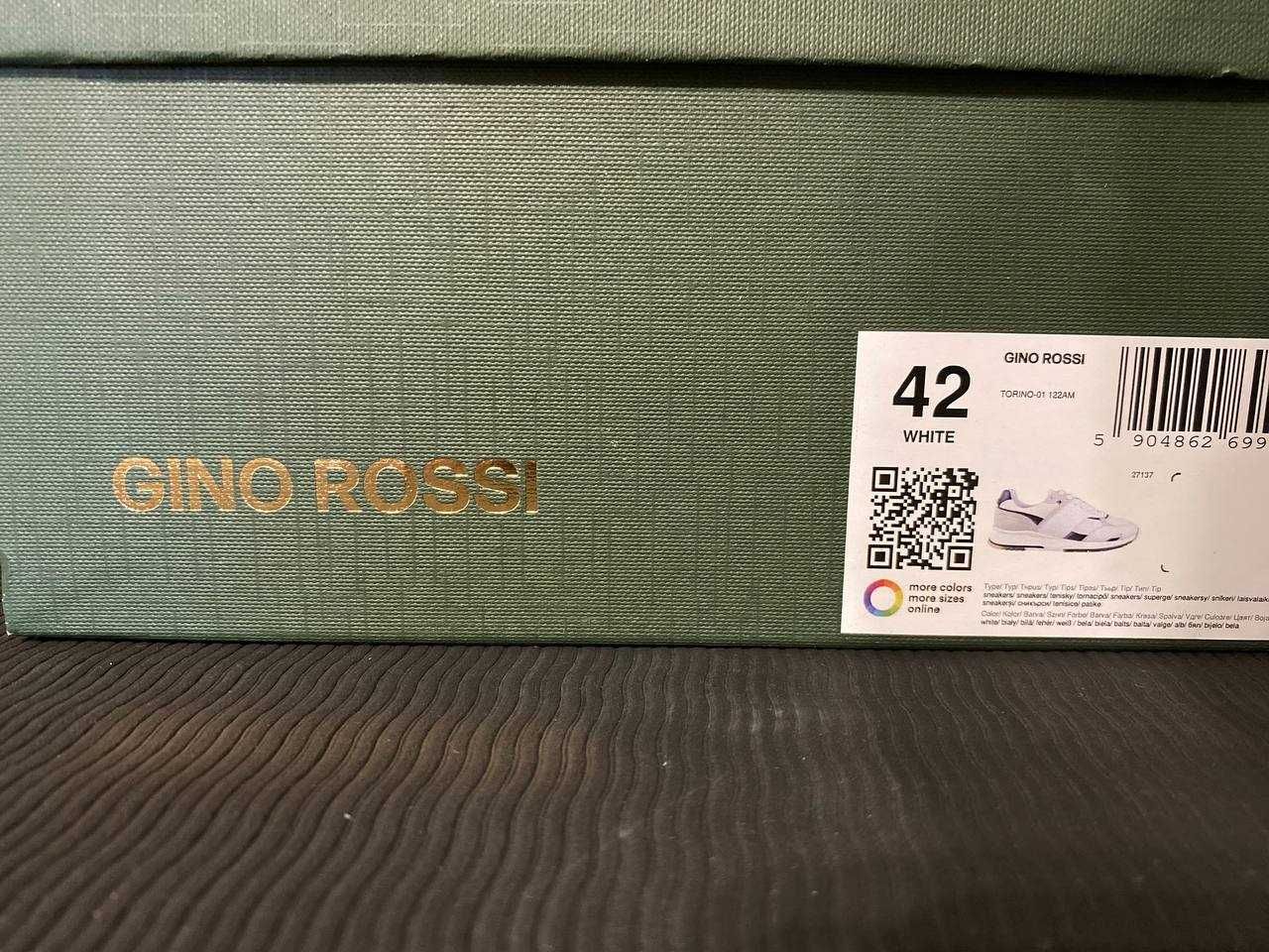 Фірмові чоловічі туфлі кеди Gino Rossi - 42 розмір. Натуральна шкіра