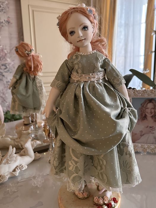 Интерьерная кукла  шарнирная винтаж