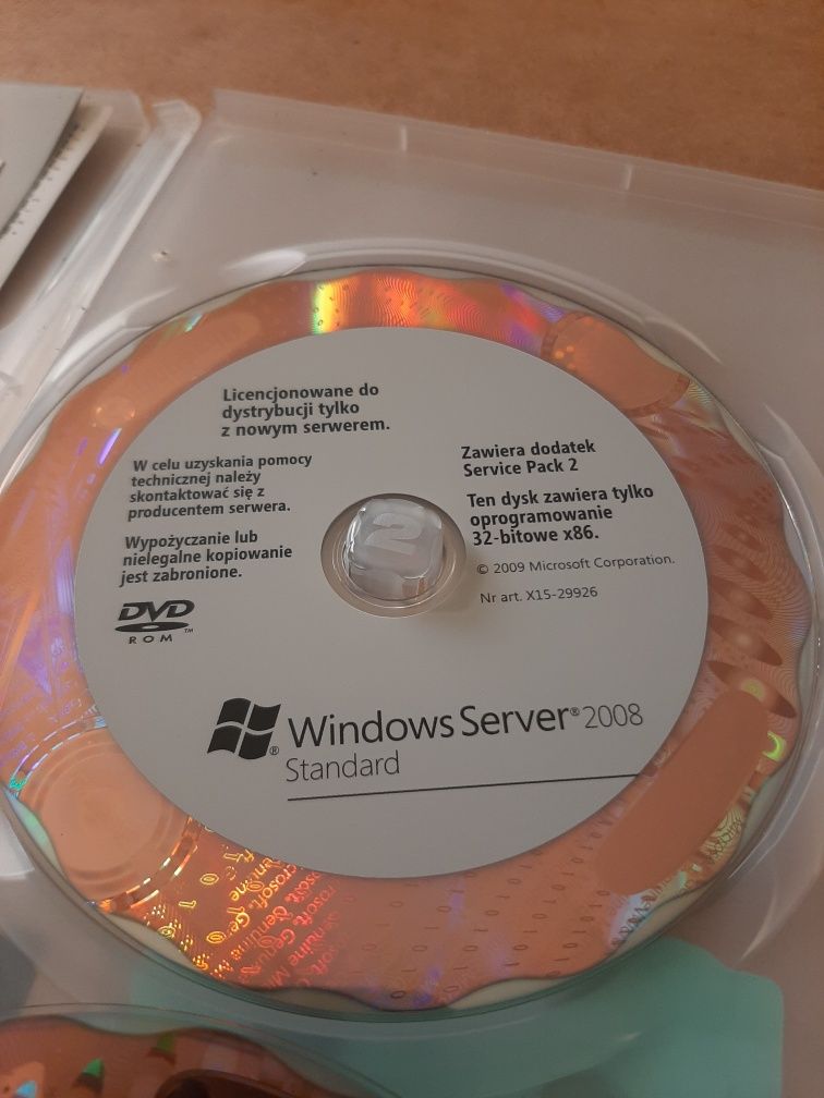 Windows serwer 2008 Standart 32-64 bit