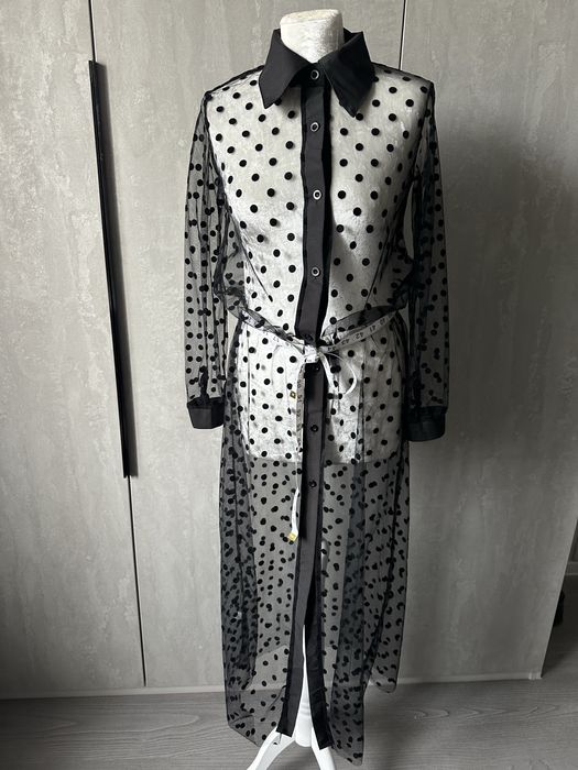 Платье база сетка прозрачное S