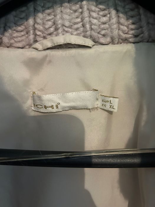 ICHI Gabardine / Trench Coat / Beige / Pale (Tamanho L)