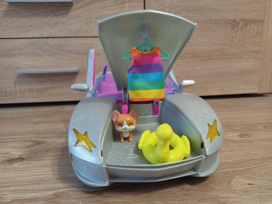 Jak nowy kabriolet Barbie auto extra gwiazd plus akcesoria