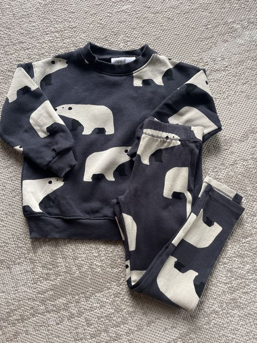 Komplet chłopięcy Zara 110 legginsy i bluza