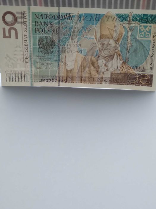 50 złotych papież, banknot kolekcjonerski