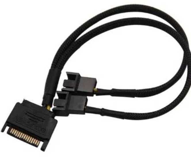 Rozdzielacz Adapter Do Wentylatorów SATA->2x 4PIN PWM FAN SPLITTER