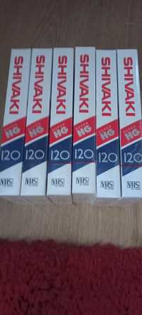 Kasety VHS nowe zapakowane 6 szty