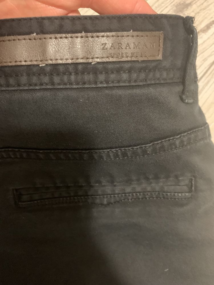 Zara Man spodnie czarne 42 , chinos