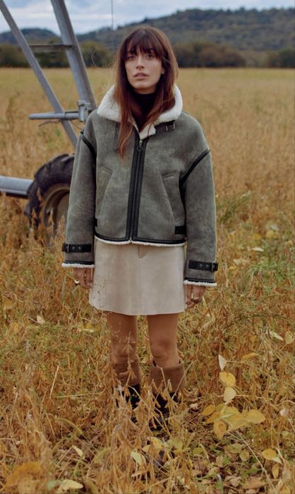 Дублянка ZARA S M L XL зимова стеганное демі плащ куртка пальто