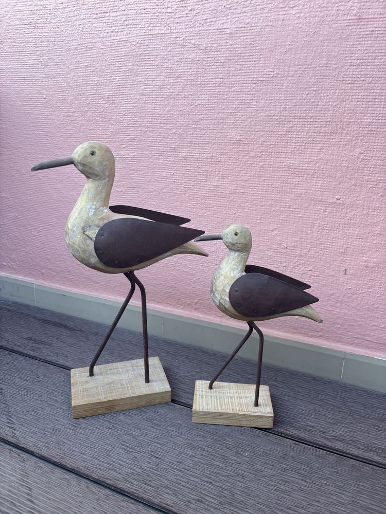 Conjunto de Gaivotas Rústicas Decoração