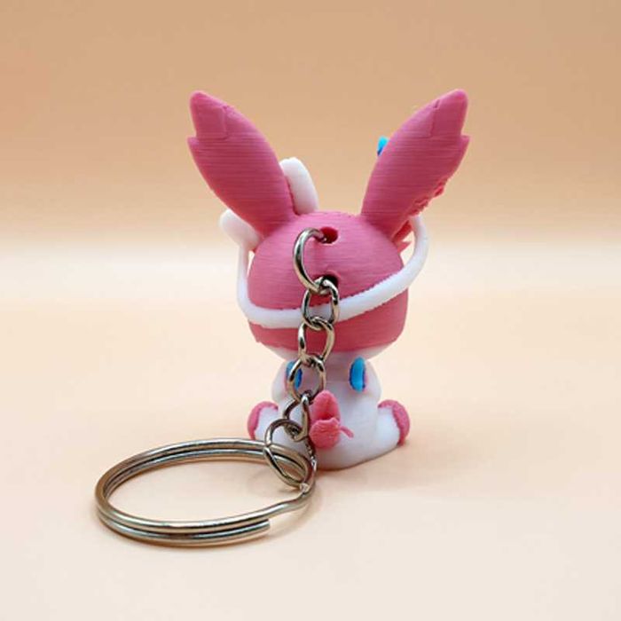 Sylveon z druku 3D - brelok na prezent