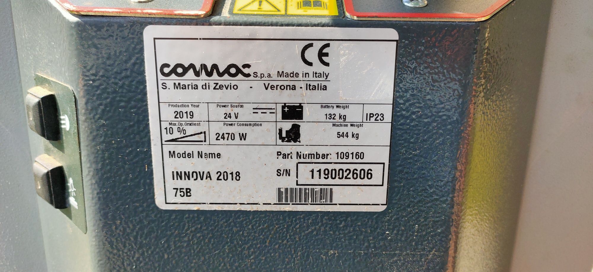 Szorowarka Comac Innova 75. 2019r Nowe baterie