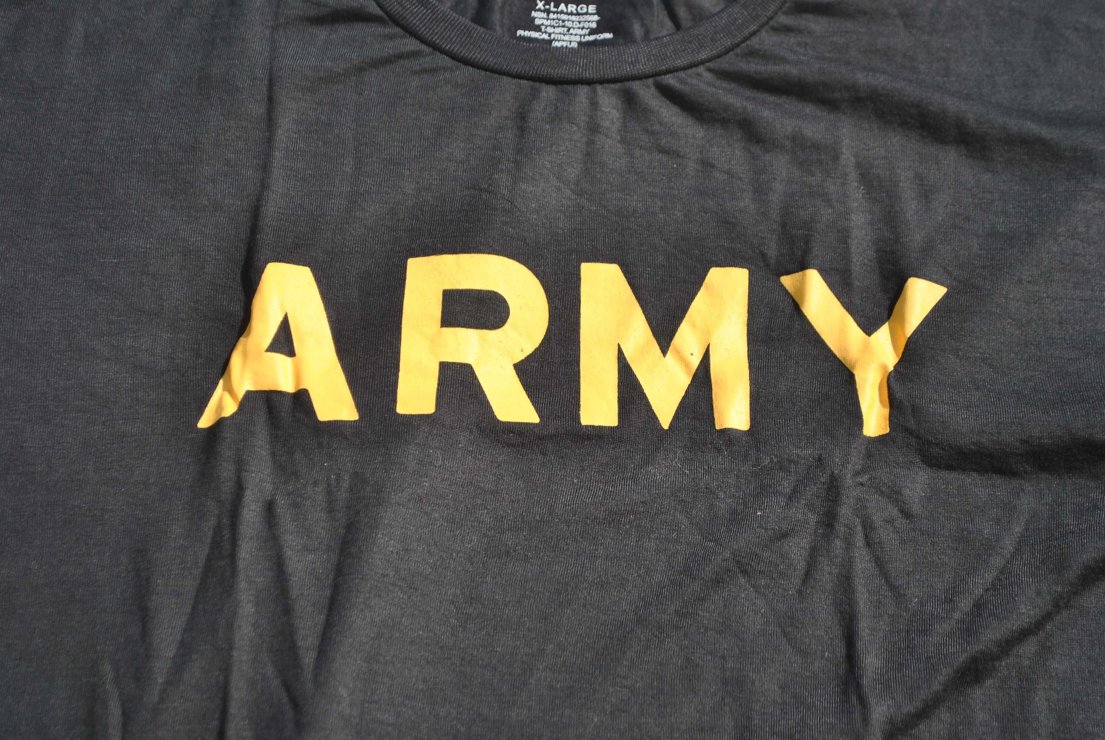 t-shirt koszulka us army APFU czarna