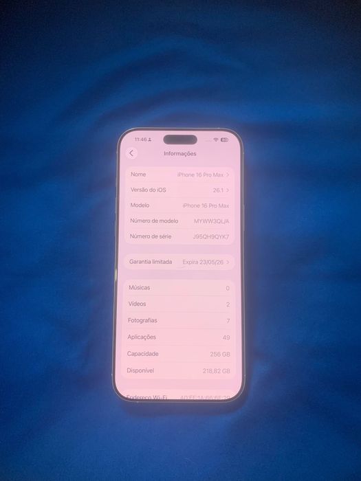 Iphone 16 Pro Max Branco 256GB