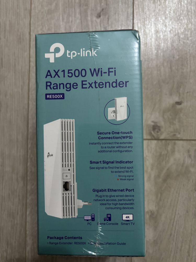 Ретранслятор TP-LINK RE500X AX1500 1хGE LAN MESH (RE500X)