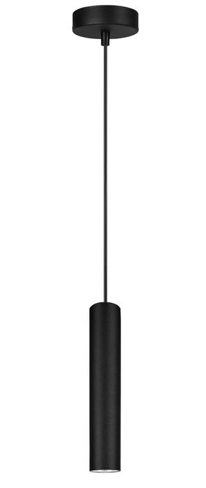 Lampa wisząca LED tuba czarna 10 W zestaw 3 szt. ciepła