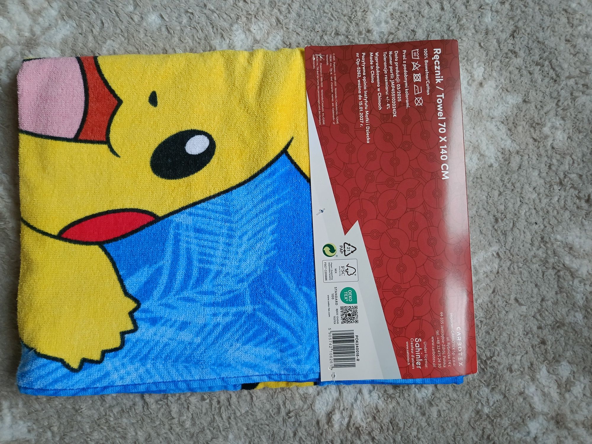Ręcznik  Pokémon