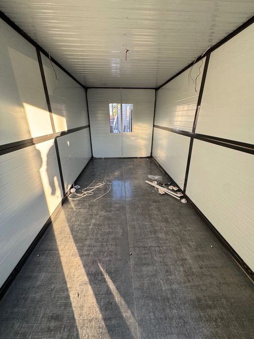 Kontener składany 5,8m x 2,50 m lekko uszkodzony grafit magazynowy