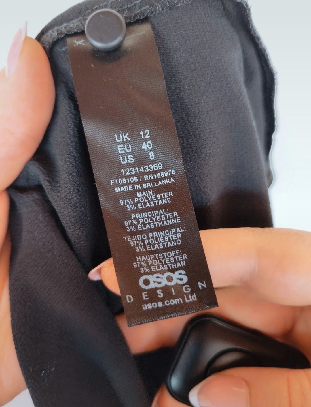 Nowa/ sukienka /ASOS/ czarna /długa sukienka  /maxi / midi /