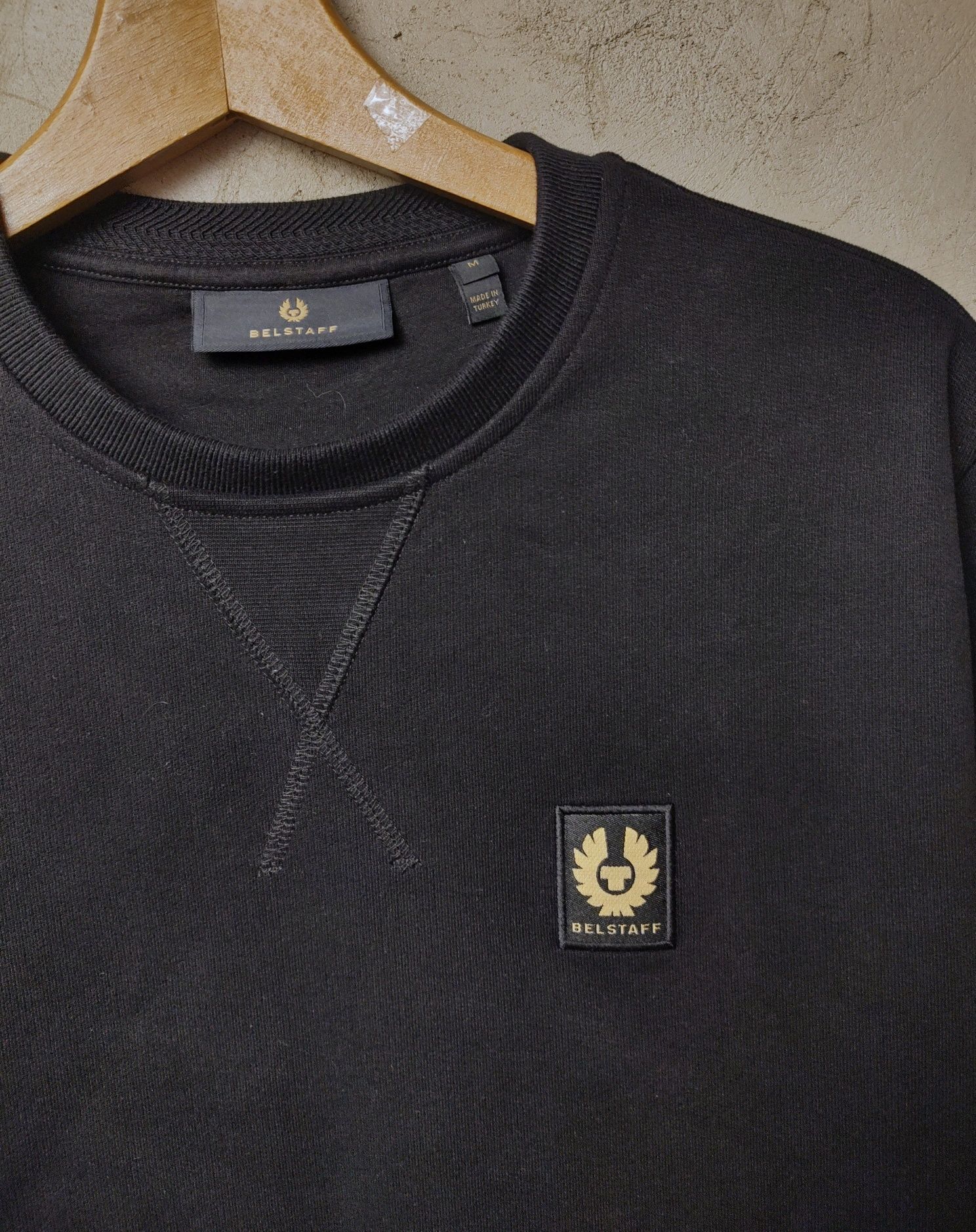 BELSTAFF__bluza męska (M) czarna nowa casual