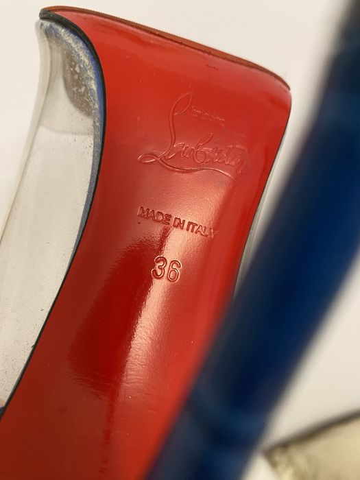 Крокодилові туфлі Louboutin, маломірні, 35/35,5р деграстрасс оригінал!