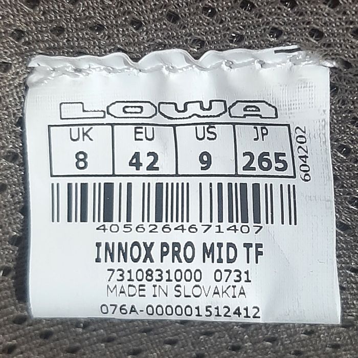 Черевики Lowa Innox PRO MID TF, 42р. на 26.8 см