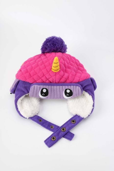 Детская зимняя шапка ушанка с завязками застежками + шарф снуд хамут