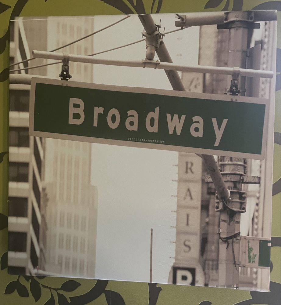Obraz z napisem Broadway