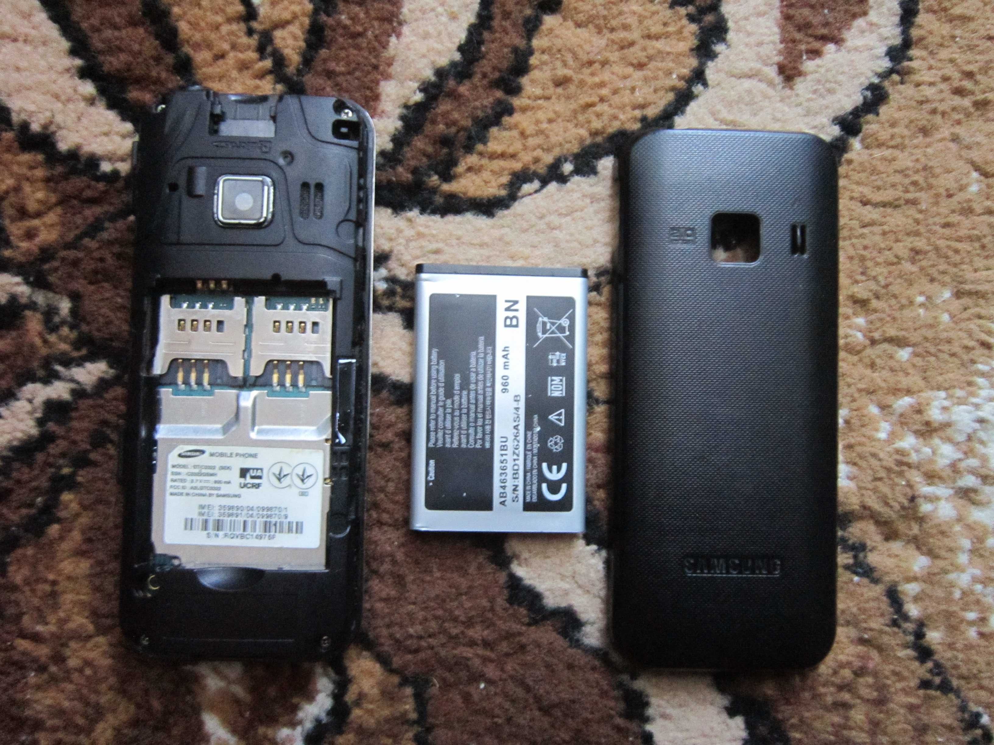 Мобильный телефон Samsung C3322 на 2 сим карты