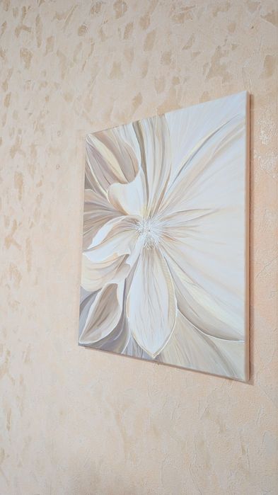 Інтер'єрна картина на холсті , квітка, акрил, 40 на 50
