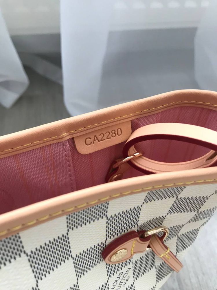 Сумка шопер lv louis vuitton neverfull базова вмістка оригінал номерна