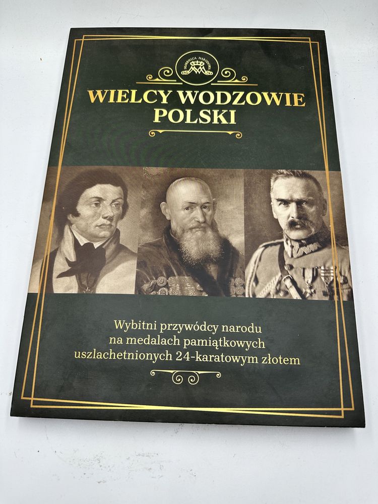 Kolekcja pozłacanych medali Wielcy Wodzowie Polski
