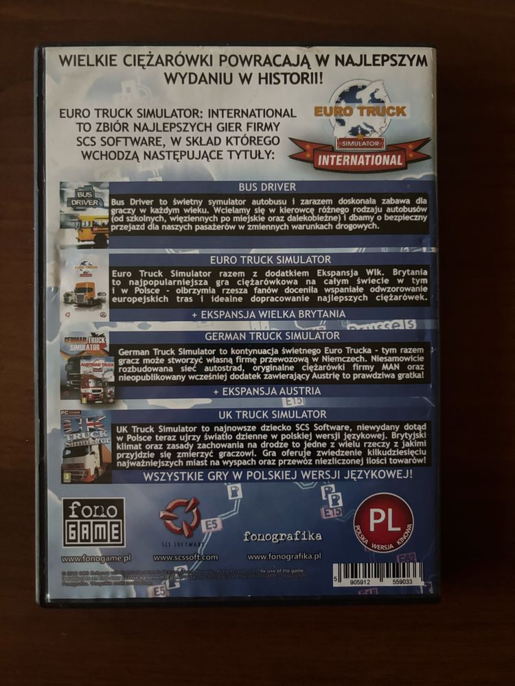 Euro Truck Simulator International - 4 gry PC