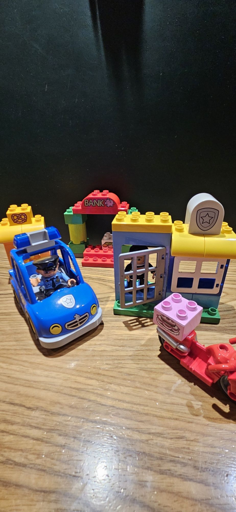 Lego.duplo zestaw policja złodziej motor