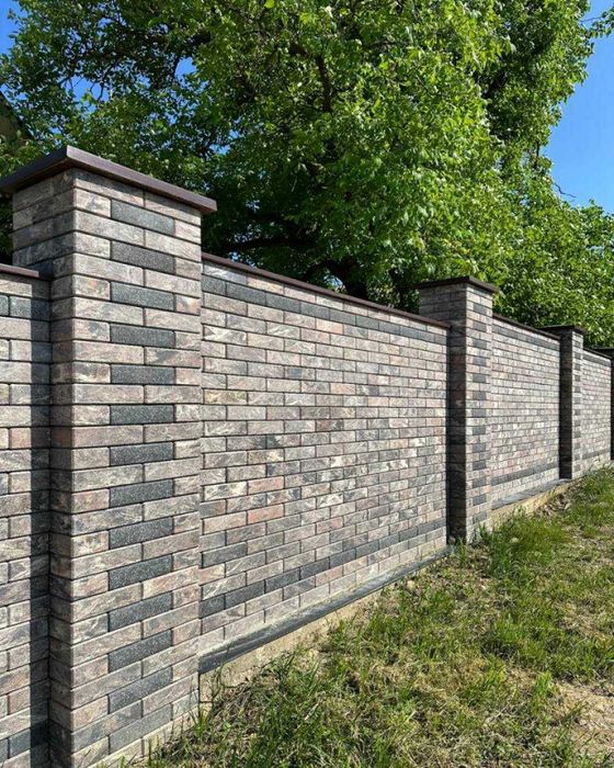 Облицювальна (фасадна) цегла для будинків, парканів, мангалів,альтанок