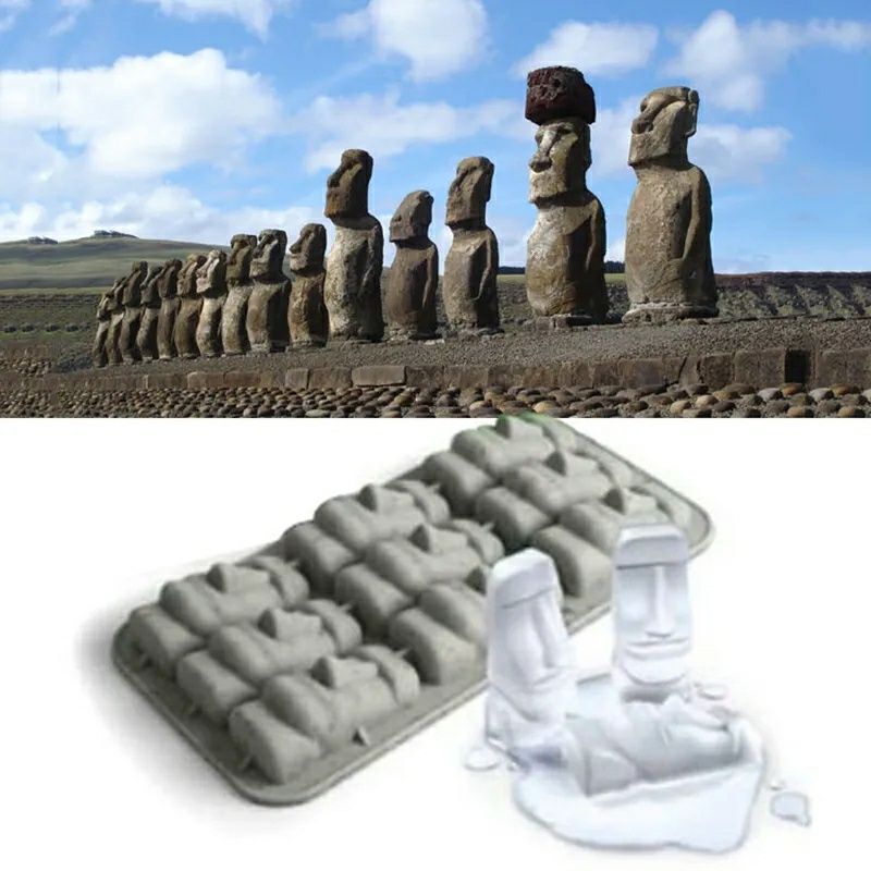 Cubos de Gelo Moai Ilha da Páscoa